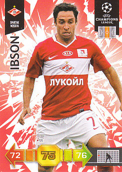 Ibson Spartak Moscow 2010/11 Panini Adrenalyn XL CL #319